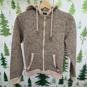 Buffalo David Bitton Fortino Faux Sherpa Full Zip Hoodie.